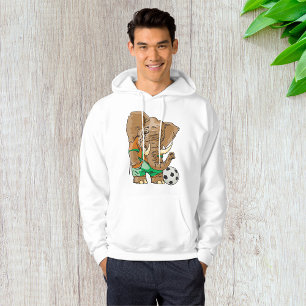 Veste À Capuche Elephant Jouant Au Football