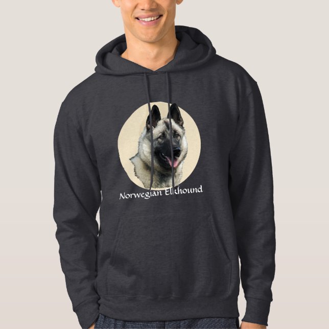 Veste À Capuche Elkhound Art norvégien (Devant)