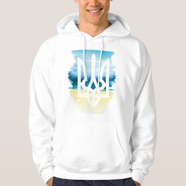 Veste À Capuche Emblème ukrainien (Devant)