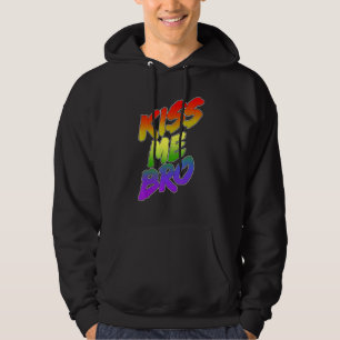 Veste À Capuche Embrasse Moi Fierté de Frère Arc-en-ciel Fierté Lg