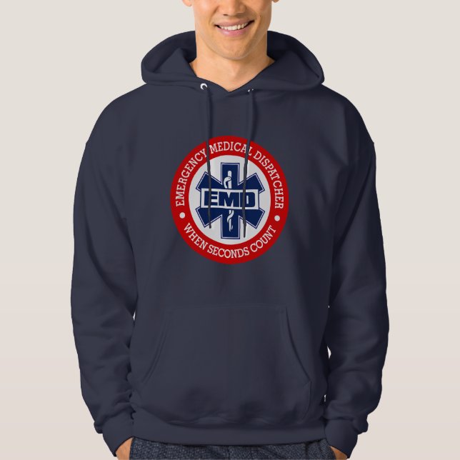 Veste À Capuche EMD (Dispatcher Médicale d'urgence) (Devant)