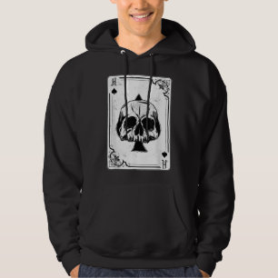 Veste À Capuche Emo Gothique Et Punk Ace de Spades Poker Jeu
