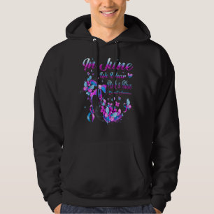 Veste À Capuche En Juin Nous Portons Bleu & Rose Butterfly Clubfoo