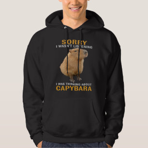 Veste À Capuche En pensant au Capybara désolé je n'écoutais pas
