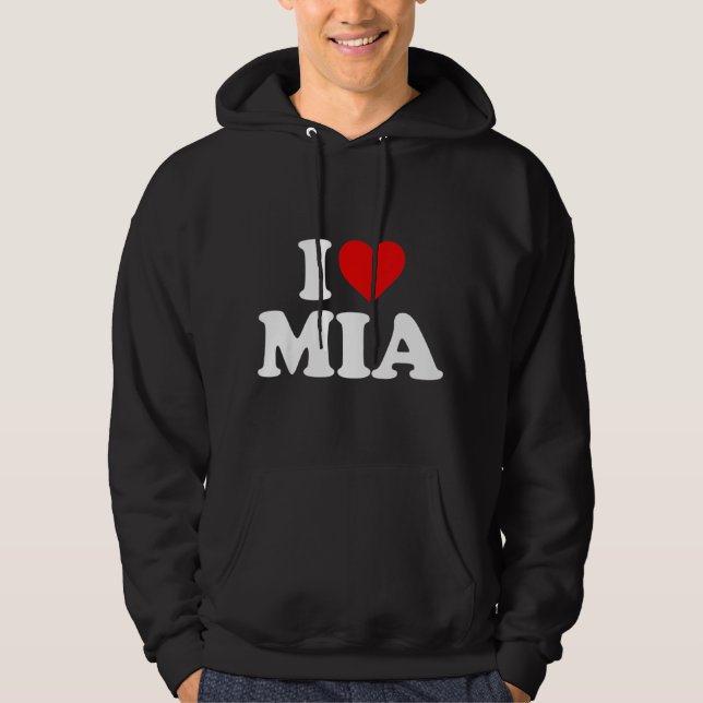 Veste À Capuche Enfants J'Aime Mia Pour Garçon Fille Enfants Enfan (Devant)