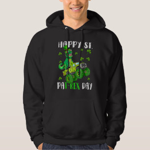 Veste À Capuche Enfants Joyeux St Pat Trex Jour Dino Jour de la Sa