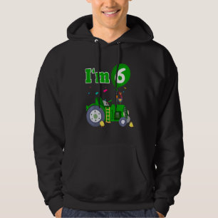 Veste À Capuche Enfants Tracteur I'm 6 Farm Barnyard Sixième 6ème 