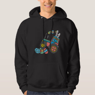 Veste À Capuche Enfants Trex Bunny Tracteur de broyage oeufs Pâque