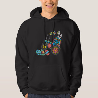 Veste À Capuche Enfants Trex Bunny Tracteur de broyage oeufs Pâque