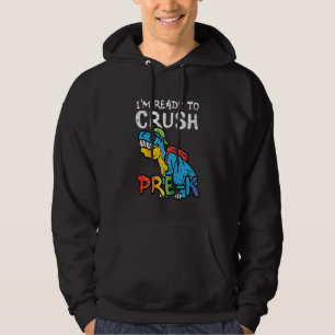 Veste À Capuche Enfants Trex Je suis prêt à écraser Pré Maternelle