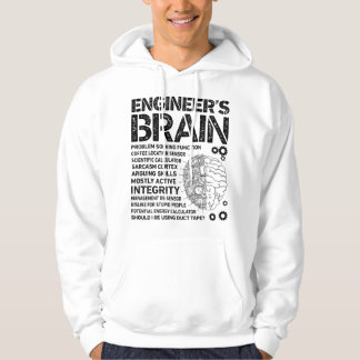 Veste À Capuche Engineer's Brain Funny Process Engineer Men Engine