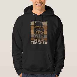 Veste À Capuche Enseignant de 3e année et école primaire de 3e ann