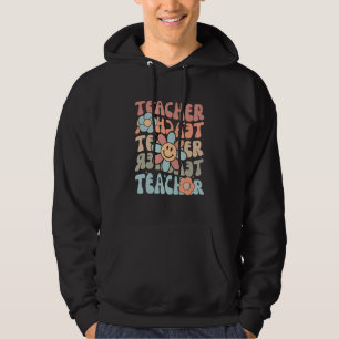 Veste À Capuche Enseignant Rétro Daisy École Élémentaire Colorée T