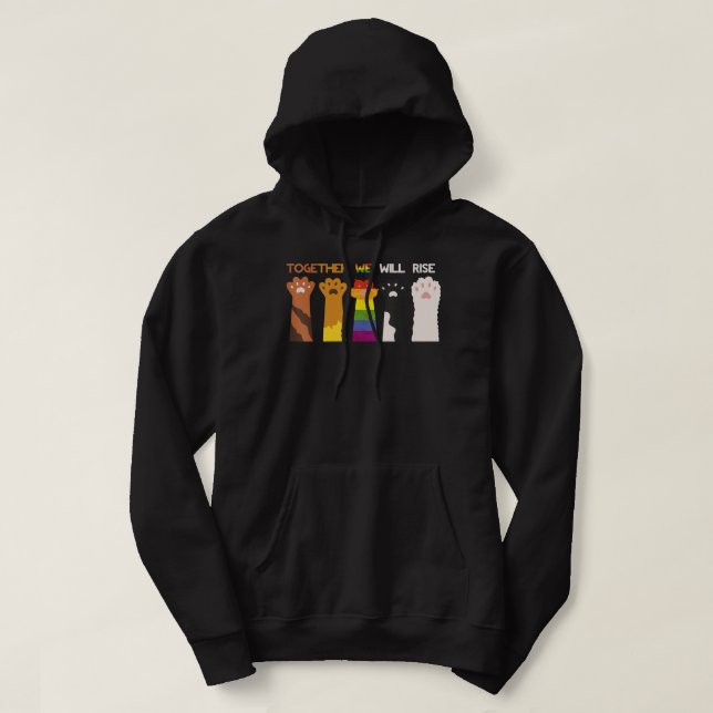 Veste À Capuche Ensemble, Nous Nous Laisserons - Cat Paw (Design devant)