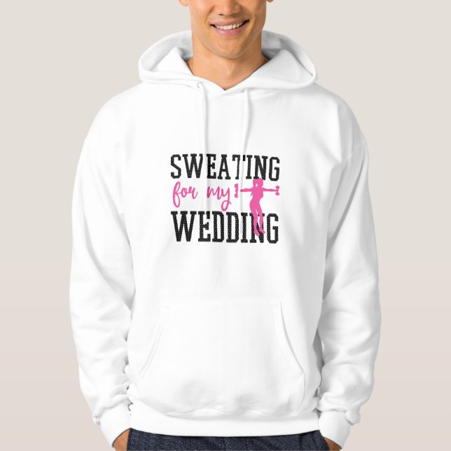 Veste À Capuche Entraînement Mariée Sueur Pour Mon Mariage (Devant)