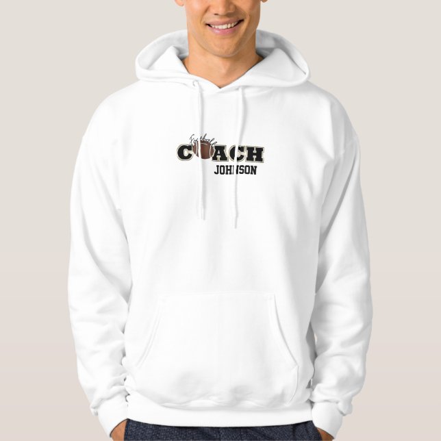 Veste À Capuche Entraîneur de football noir et or - SRF (Devant)