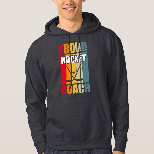 Veste À Capuche Entraîneur de hockey fière couleur (Devant)
