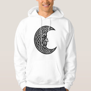 Veste À Capuche Entrelacs celtiques en forme de lune – Emblème à l