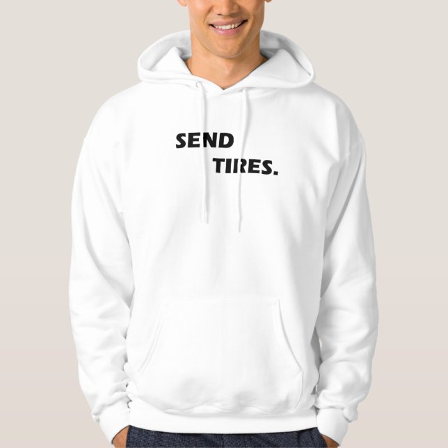VESTE À CAPUCHE ENVOYER PNEUS (Devant)