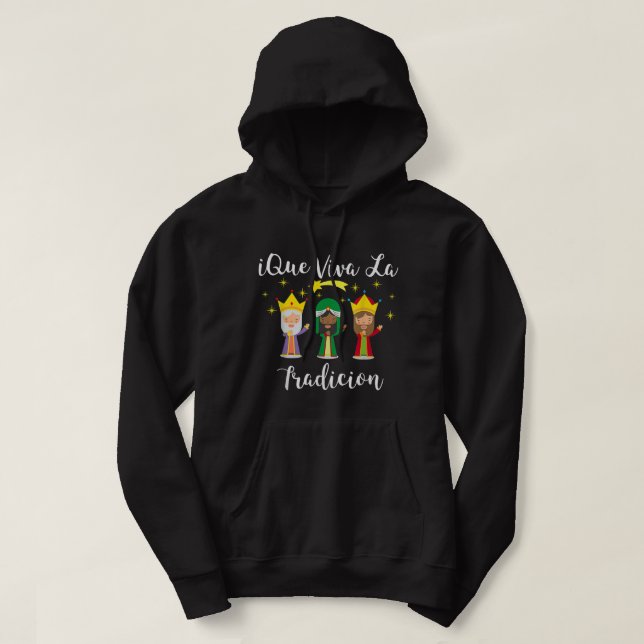 Veste À Capuche Epiphanie Jour Trois Hommes Sages Los Reyes Magos  (Design devant)