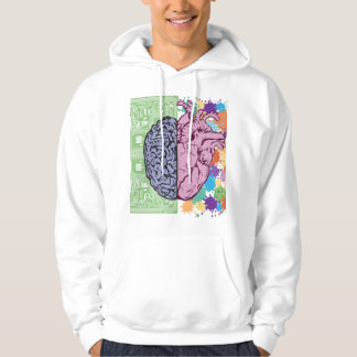 Veste À Capuche équilibre émotionnel du cœur cérébral