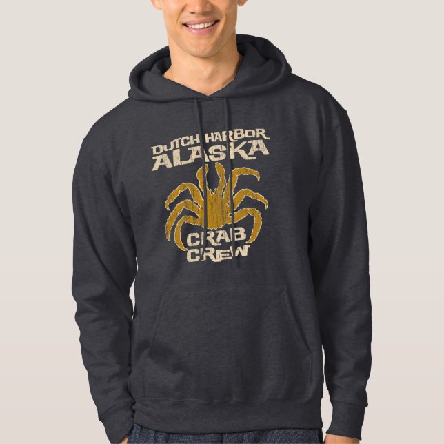 VESTE À CAPUCHE ÉQUIPAGE NÉERLANDAIS DE CRABE DE L'ALASKA DE PORT (Devant)