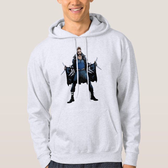 Veste À Capuche Équipe de suicide | Boomerang Comic Book Art (Devant)