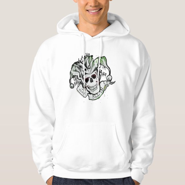 Veste À Capuche Équipe de suicide | Joker Crull "All In" Tattoo Ar (Devant)