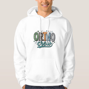 Veste À Capuche Équipe Ortho Vintage Équipe Dentaire Vector Design
