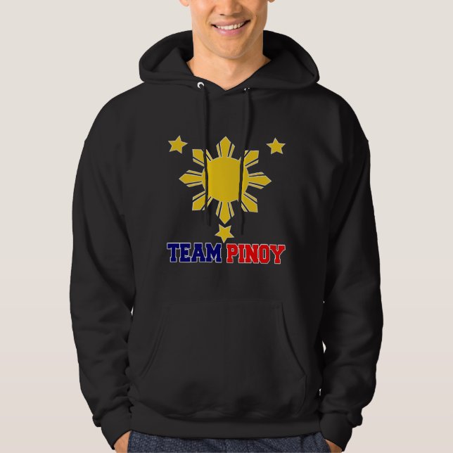 Veste À Capuche Équipe Pinoy 3 étoiles et un Sun (Devant)