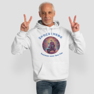 Veste À Capuche Espace là-bas, les retraités n'ont jamais le temps