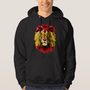 Veste À Capuche Espagne Flag Pride Lion Face España Espagne Espagn