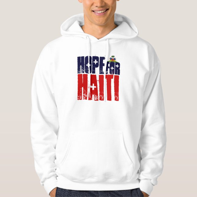 Veste À Capuche Espoir pour le HAÏTI (Devant)