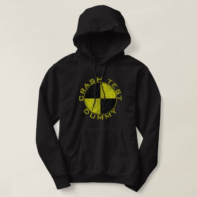 VESTE À CAPUCHE ESSAI DE CRASH DUMMY COSTUME PRÉTENDRE JE SUIS UN  (Design devant)