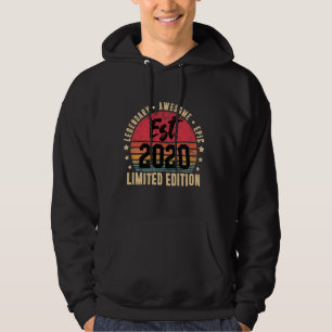Veste À Capuche Est 2020 Edition Limitée 4 Ans Vintage 4e Bi
