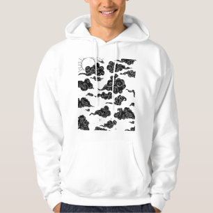 Veste À Capuche Esthétique de motif de nuage japonais