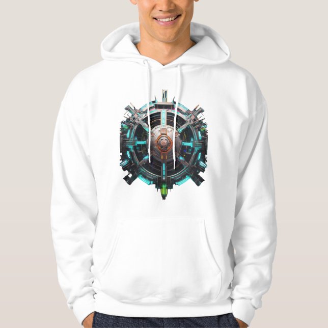 Veste À Capuche Éternelle floraison gothique (Devant)