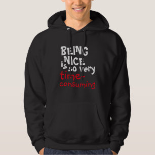 Veste À Capuche Être Gentil, C'Est Tellement Lourd De Dire