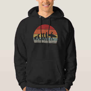 Veste À Capuche Évolution vintage Rétro De L'Homme Surfeur Cadeau 