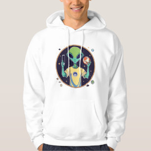 Veste À Capuche Explorateur de selfies galactiques - Alien minimal