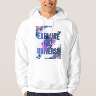 Veste À Capuche Explorer l'univers T-shirt Astronaute Espace – Gal