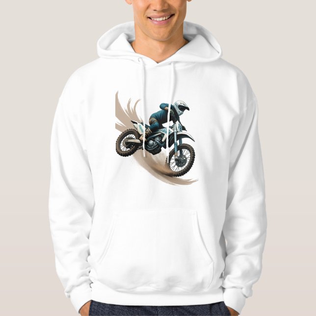Veste À Capuche Extreme Motocross Rider Fee the Thrill Tee (Devant)