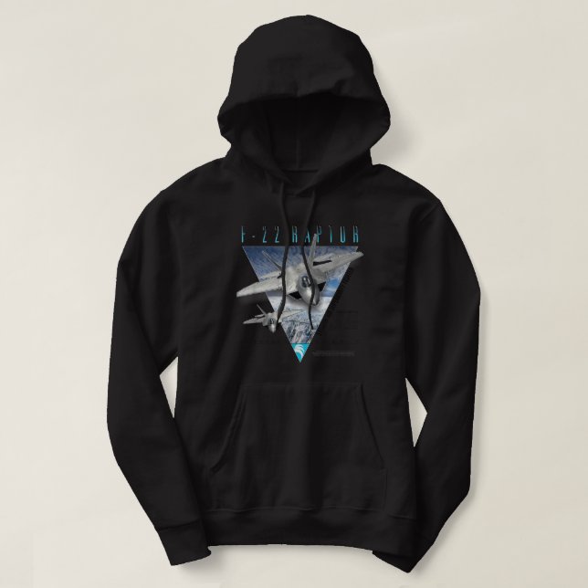Veste À Capuche F-22 Raptor Stealth Air Superiority Fighter (Design devant)