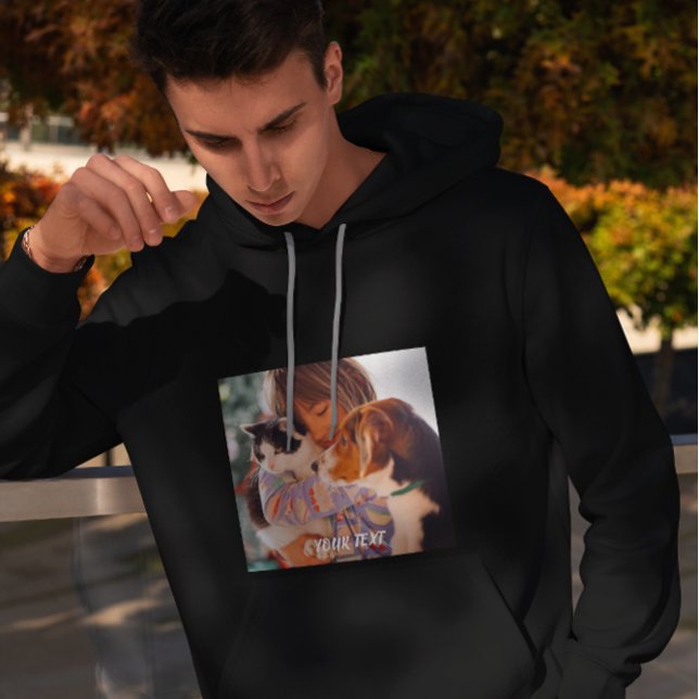 Veste À Capuche Fabriqué sur mesure - Ajouter un T-shirt photo et  (Créateur téléchargé)