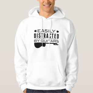 Veste À Capuche Facilement Distrait Par Les Guitares