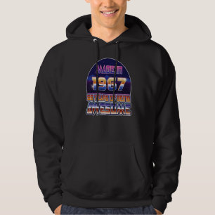 Veste À Capuche Fait En 1967 55e Anniversaire Hommes & Femmes 55 A