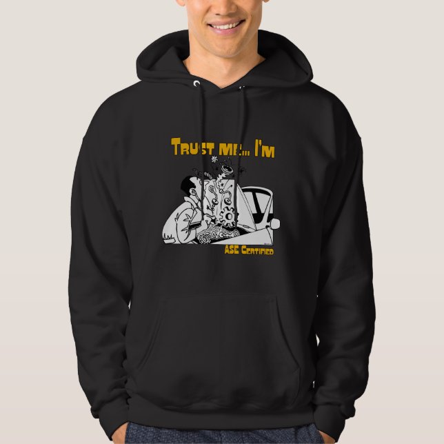 Veste À Capuche Faites-moi confiance ASE Humour mécanique automati (Devant)