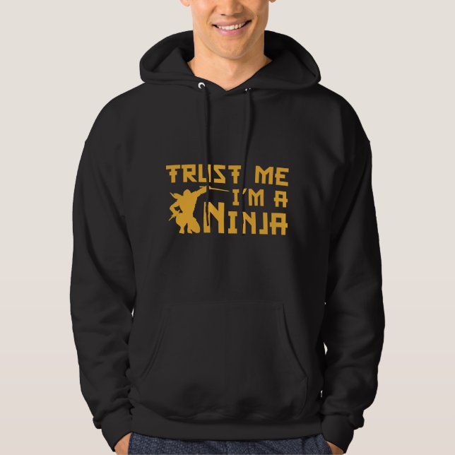 Veste À Capuche Faites-moi confiance, je suis A Ninja (Devant)