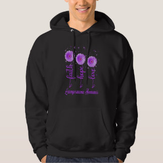 Veste À Capuche Faith Love Hope Leiomyosarcoma Awareness Purple Da