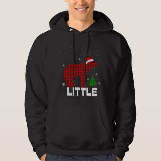 Veste À Capuche Famille de pyjama rouge Plaid Little BearMatching